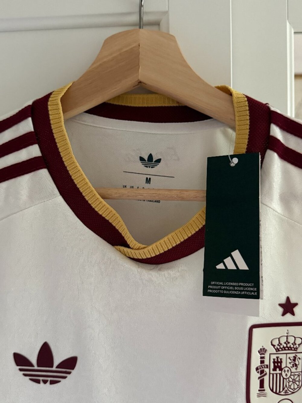 Adidas Spain National Team Jersey Men’s Medium #10 White ClimaCool Soccer Shirt - Picture 2 of 5
